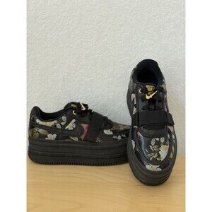 Vandal 2K LX Floral Women’s 8 Black Metallic Gold Platform AQ7892-001 Funky